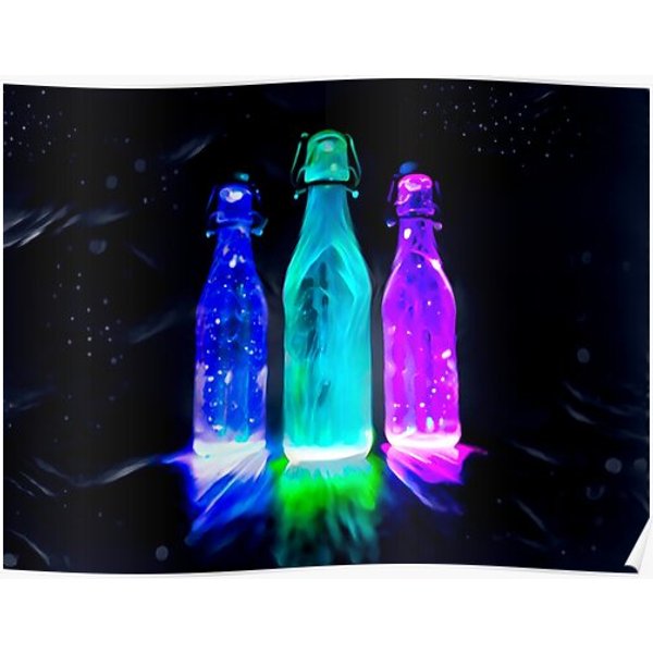 Liquid Light Blacklight Premium Matte Vertical Poster-image