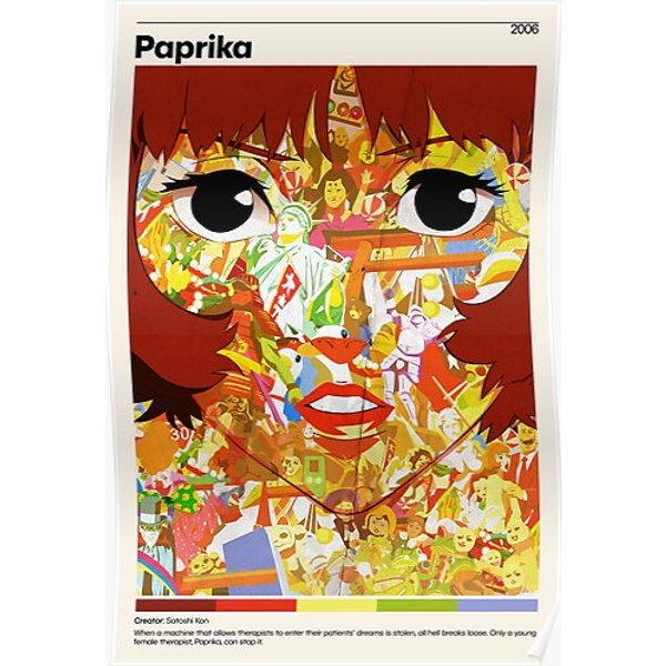 Paprika Anime Movie Poster Design Premium Matte Vertical Poster-image
