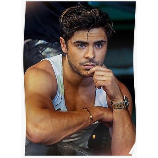 Zac Efron Model Premium Matte Vertical Poster-image