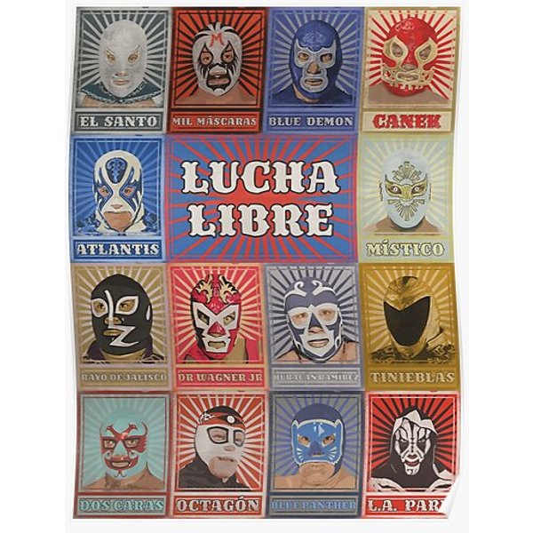 Lucha Libre Legends Premium Matte Vertical Poster-image
