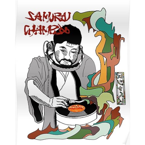 Nujabes X Samurai Champloo Premium Matte Vertical Poster-image