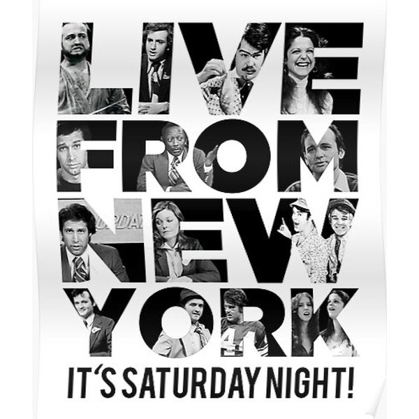 'Live From New York' - Saturday Night Live Early Cast Premium Matte Vertical Poster-image