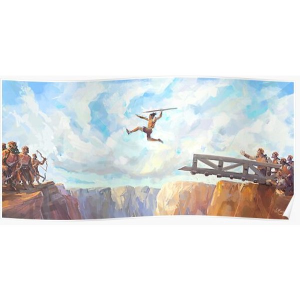 Jump Onto The Tower Premium Matte Vertical Poster-image