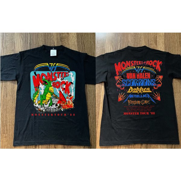 Vtg 1988 Monster Of Rock Tour Concert T-Shirt-image