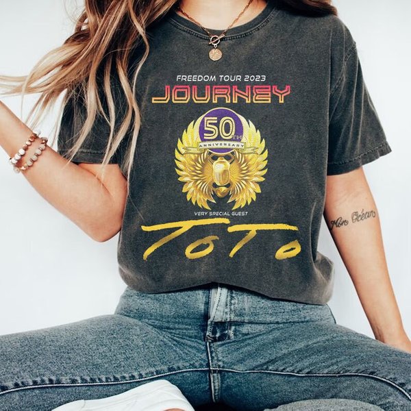 Journey 2023 Freedom Tour Shirt, 2023 Journey Tour T Shirt-image