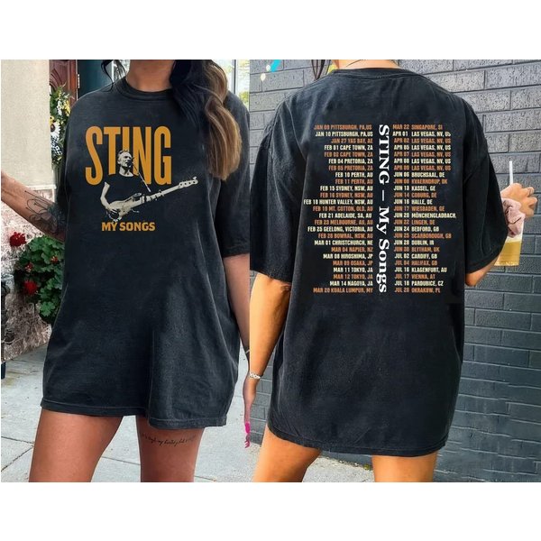 Sting My Songs 2023 World Tour T-Shirt, Sting My Songs Tour 2023 Shirt-image