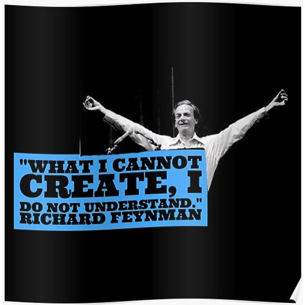 Create - Richard Feynman Premium Matte Vertical Poster-image