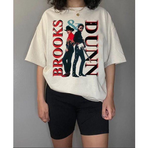 Brooks And Dunn Vintage Shirt, Vintage Country Concert T Shirt-image