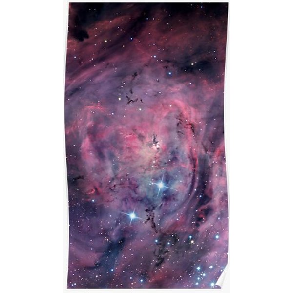 Hubble Telescope (Lagoon Nebula) Premium Matte Vertical Poster-image