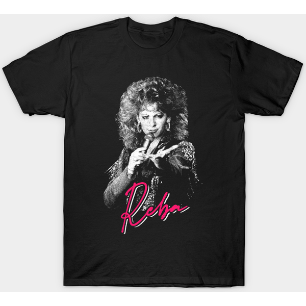 Reba // Vintage-Style 80S Fan Design - Reba - T-Shirt-image