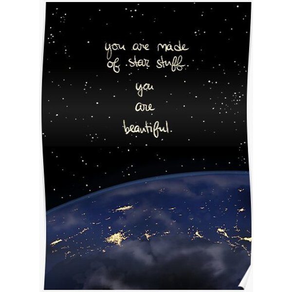 "You Are Made Of Star Stuff" Premium Matte Vertical Poster-image