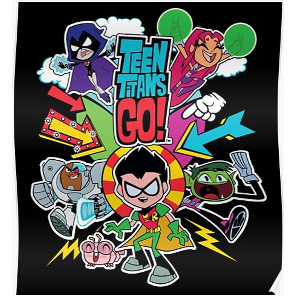 Teen Titans Go Premium Matte Vertical Poster-image