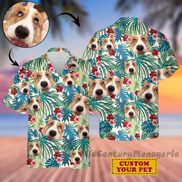 Custom Photo Hawaiian Shirt, Personalized Photo Beach Shirt-image