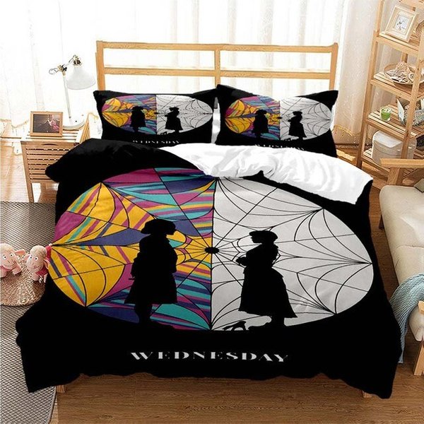 Wednesday Addams Duvet, Wednesday Bedding Set-image