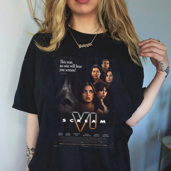 2023 Scream Vi Movie Poster Shirt, Scream 6 Movie Shirt-image