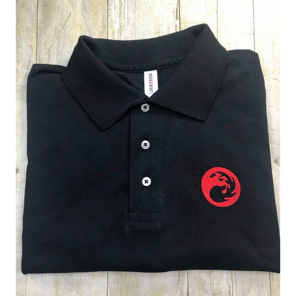 Magic The Gathering Mountain Red Mana Embroidered Polo-image