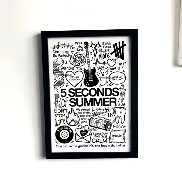 5 Seconds Of Summer // 5Sos // Poster Print Merch Decor Wall Art-image