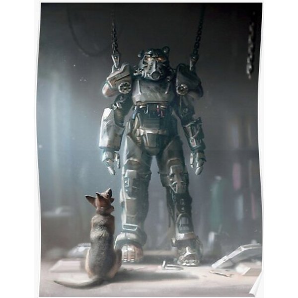 Fallout 4 Dogmeat Premium Matte Vertical Poster-image