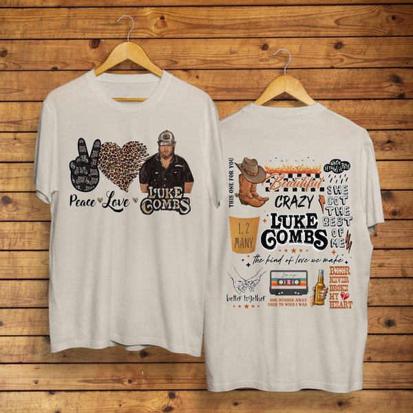 Combs Bullhead Shirt 2 Side, Country Music Shirt, Luke Combs World Tour 2023-image