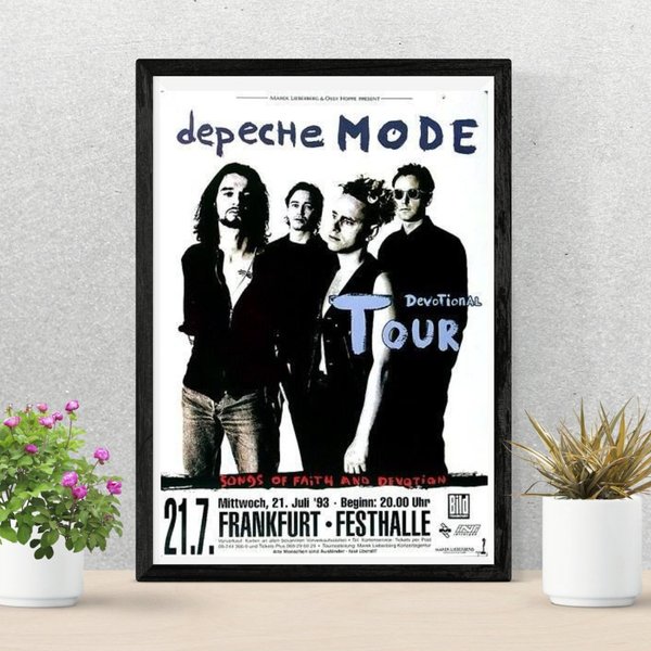 Depeche Mode Poster | Devotional Tour 1993 | Concert Poster-image