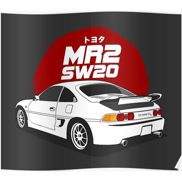 Toyota Mr2 Sw20 Premium Matte Vertical Poster-image