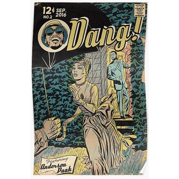 Dang! Hip Hop Comic Book Art Premium Matte Vertical Poster-image