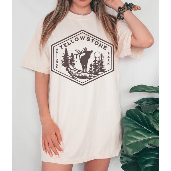 Yellow-Stone Shirt, Vintage Western Shirt-image