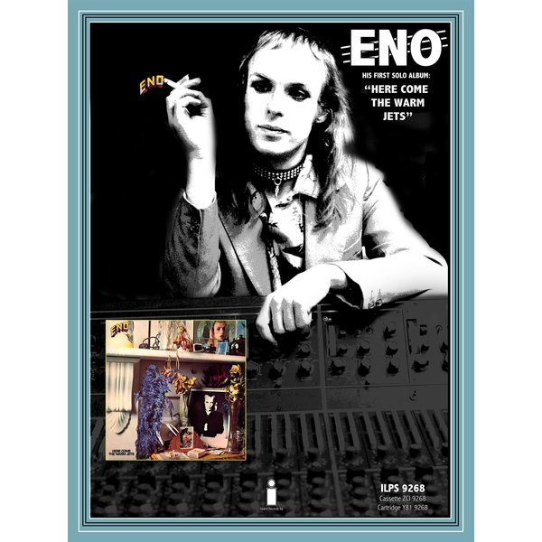 Brian Eno "Here Come The Warm Jets" Lp "Promo" Poster-image
