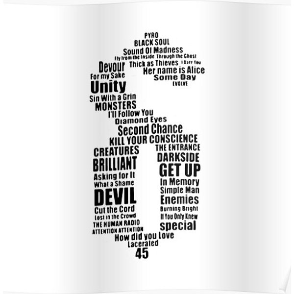 Logo Band Rock Shine Down Premium Matte Vertical Poster-image