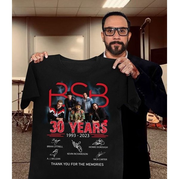 Bsb Backstreet Boys Band Member 30 Years 1993-2023 Thank You For The Memories T-Shirt-image