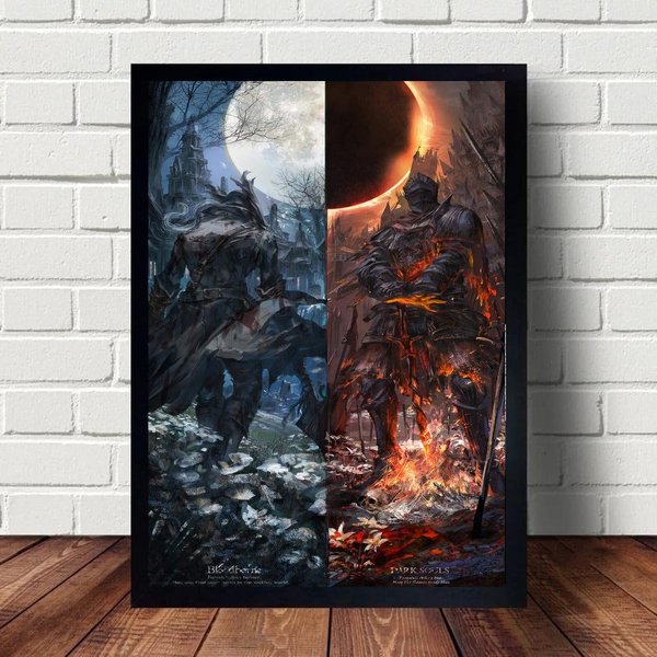 Bloodborne Dark Souls Poster Hanging Home Decor-image