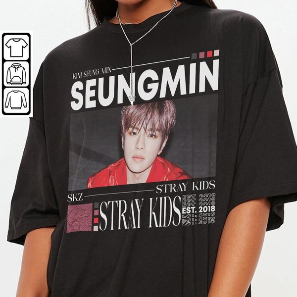 Vinatge Seungmin Stray Kids Shirt, Seungmin Unisex Kpop Shirt-image