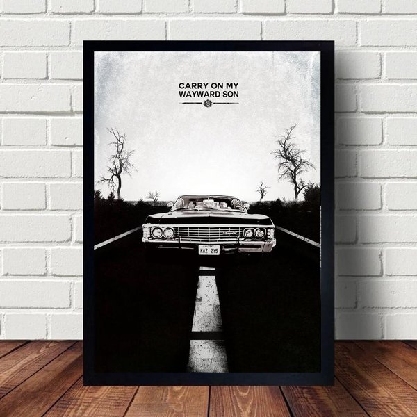Supernatural Carry On My Wayward Son Poster Hanging Home Decor-image