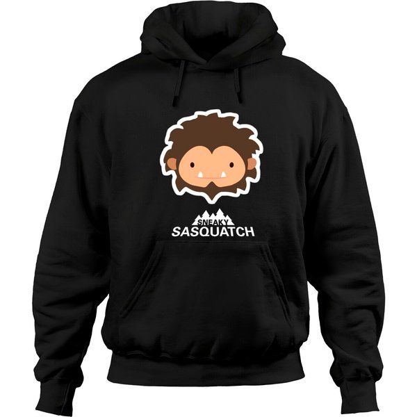 Sneaky Sasquatch Head Hoodies-image