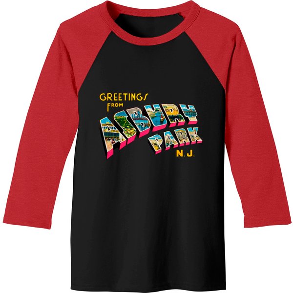 Greetings From Asbury Park New Jersey Baseball Tees-image