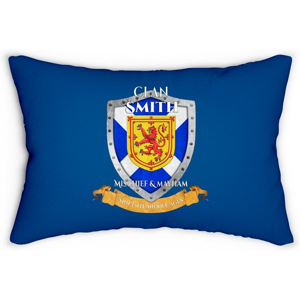 Smith Scottish Family Clan Scotland Shield Lumbar Pillows-image