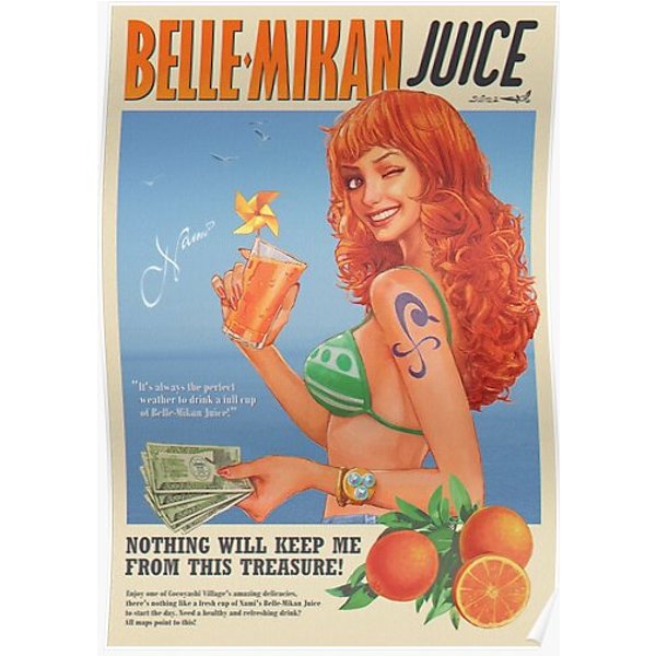 Nami Orange Juice Premium Matte Vertical Poster-image