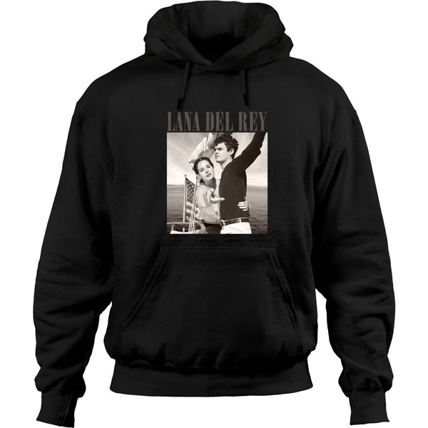 Vintage Lana Del Rey Hoodies, Lana Del Rey Albums Unisex Hoodies-image