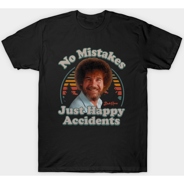 No Mistakes Just Happy Accidents B.Ob Ro.Ss Vintage Artist T Shirt-image