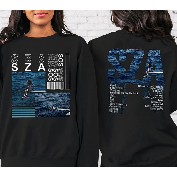 Sza Tour 2023 Shirt, S.o.s Album Shirt, Vintage S.z.a Full Tracklist Shirt