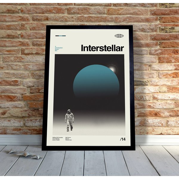 Vintage Movie Poster - Minimalist Interstellar Inspired Poster-image