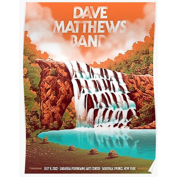 Dave Matthews Band N1 Saratoga Springs Premium Matte Vertical Poster-image