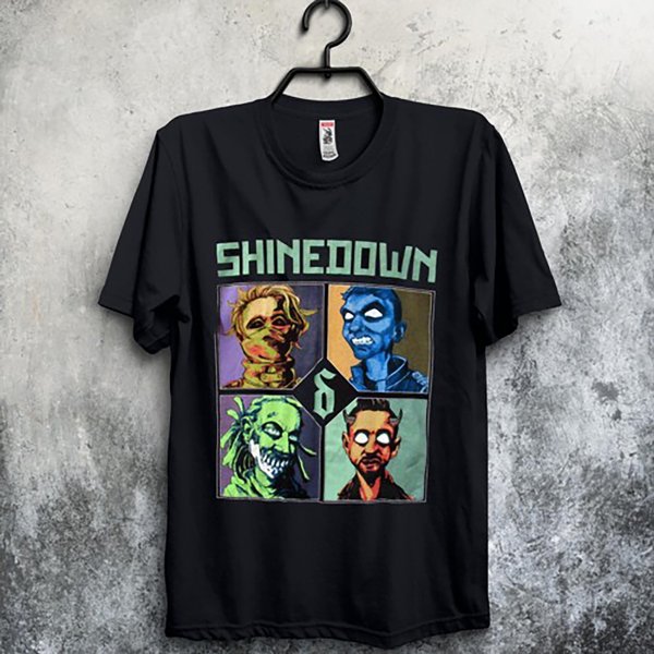 Shin.Edown My Monsters Are Real Unisex Holiday Gift T-Shirt - Perfect For Rock Fans-image