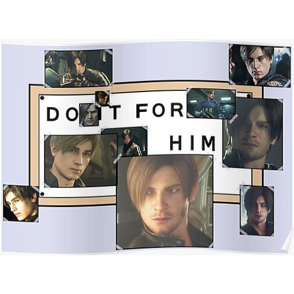 Leon S Kennedy- Do It For Him Premium Matte Vertical Poster-image