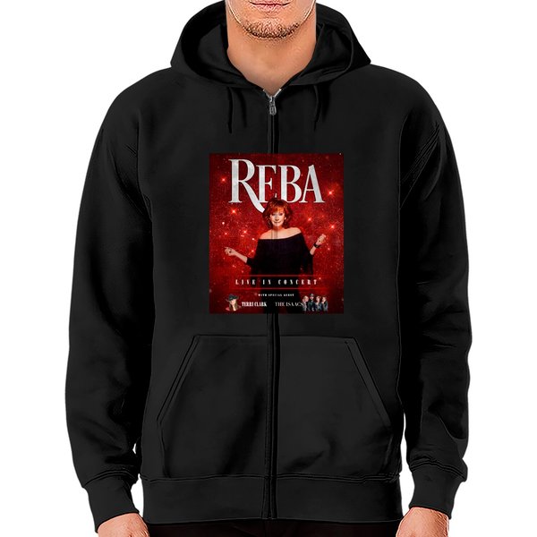 Reba Mcentire Concert Zip Hoodies