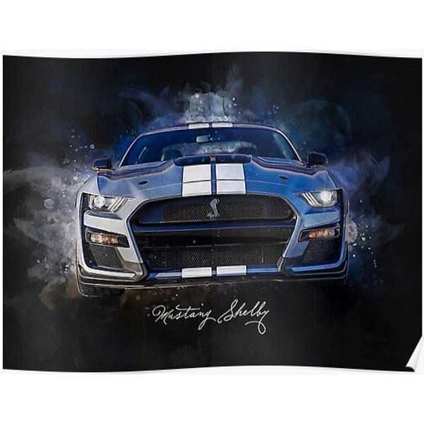 Mustang Shelby Gt500 Heritage Edition Poster Premium Matte Vertical Poster-image