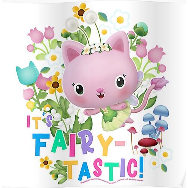 Gabby's Dollhouse Kitty Fairy It's Fairy-Tastic Premium Matte Vertical Poster-image