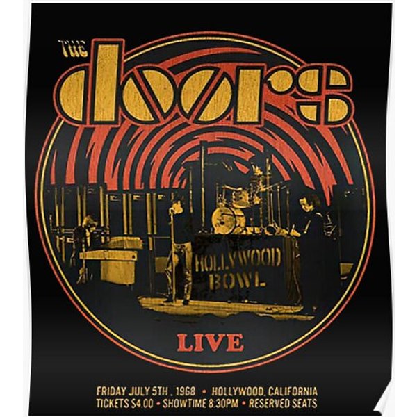 The Doors Jim Morrison Vintage Band Setup Official Premium Matte Vertical Poster-image