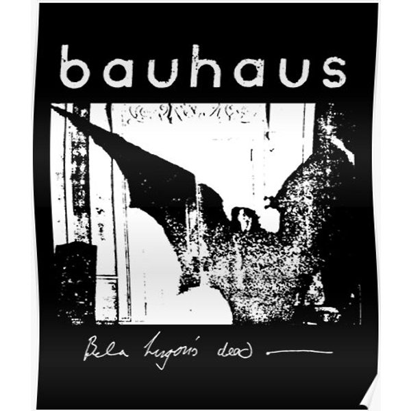 Vintage Bauhaus Bat Wings Bela Lugosi's Dead Gift Fan Premium Matte Vertical Poster-image