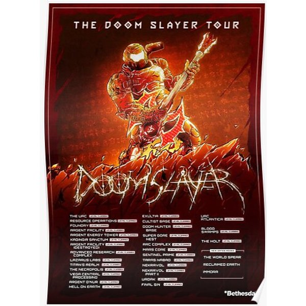 D.Oo.M Eternal The D.Oo.M Slayer Tour Premium Matte Vertical Poster-image